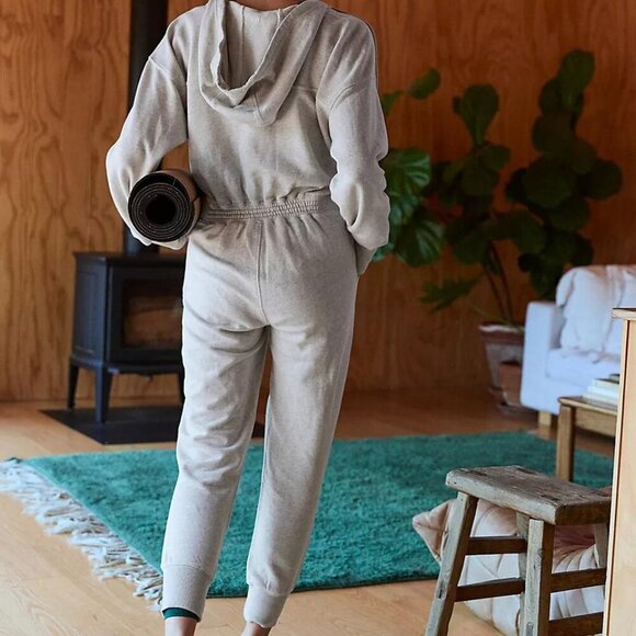 Free People x Hatch Grey Maternity Warm-Up Jumpsuit - Size Small - NWT - Picture 4 of 4